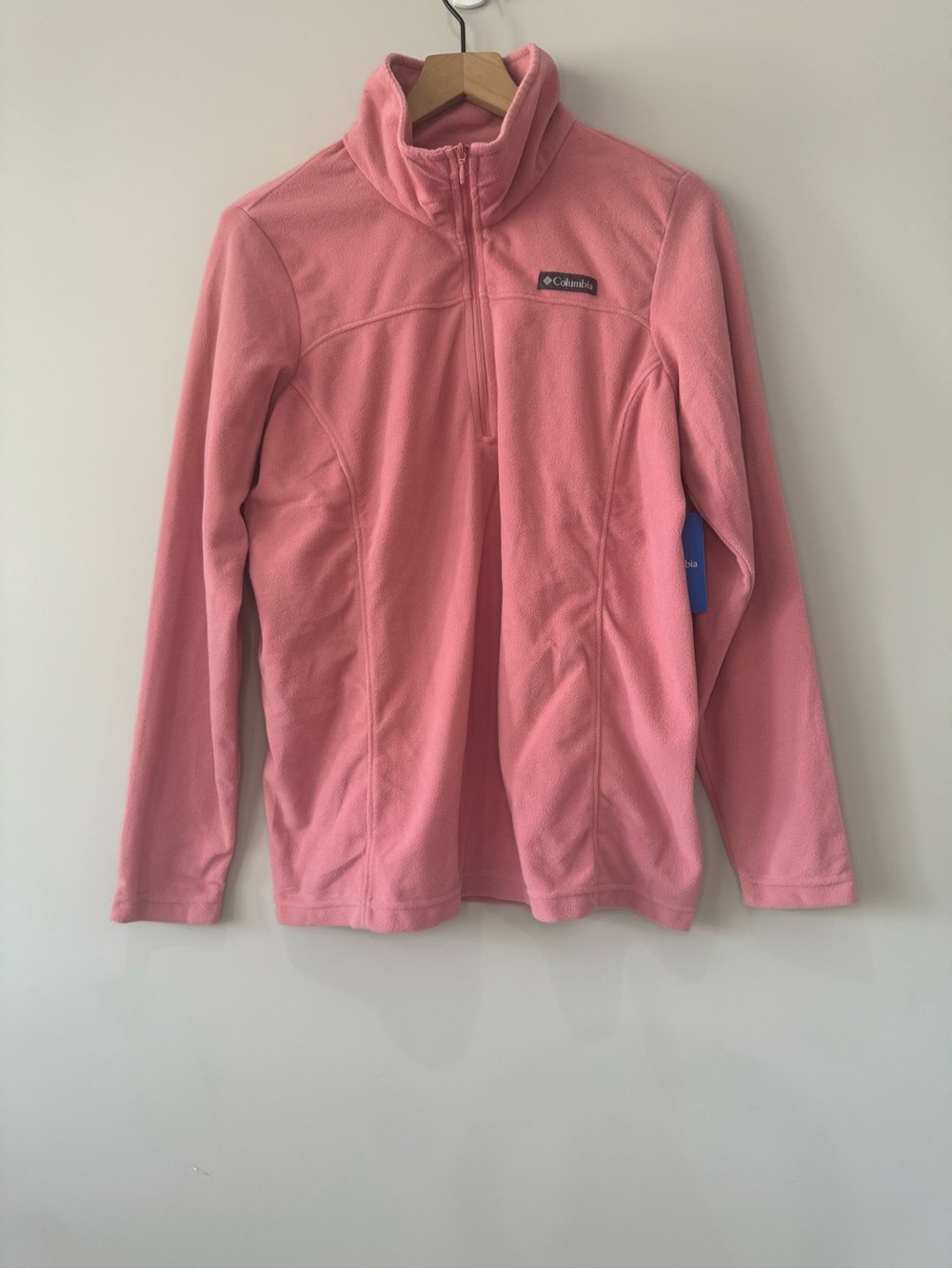 Columbia NWT Lake Aloha Pink Half-Zip Fleece Pullover Regular Fit Large
